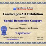 Lighthouse Original Painting and Print on Canvas Award