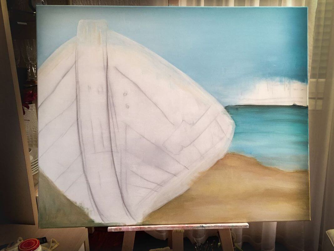 Freedom Revealed-original painting work in progress