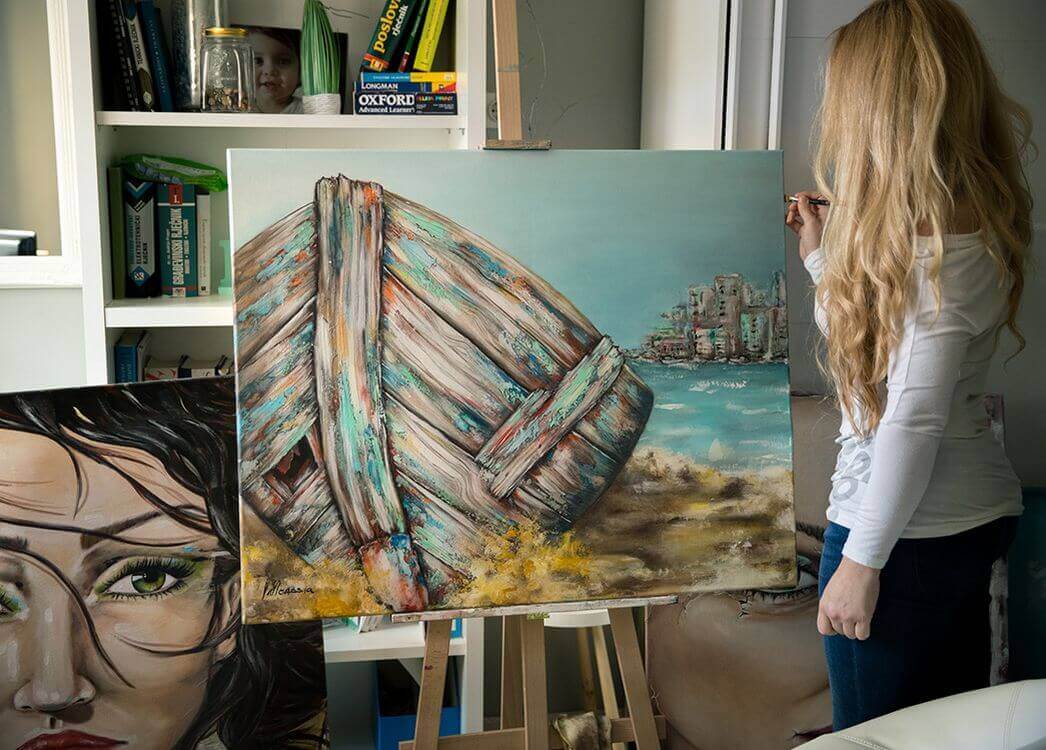 Freedom Revealed-original painting work in progress01