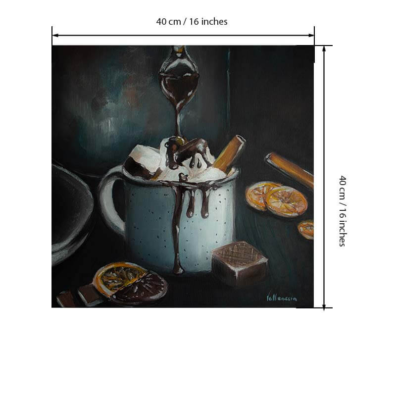 Marshmallows and hot chocolate dimensions