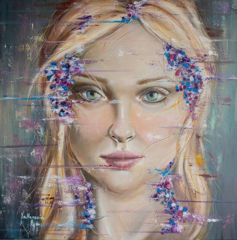 iridescent original painting by Snježana Blagšić - Vallenssia