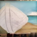 Freedom Revealed in studio painting by Vallenssia