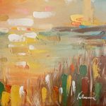 Distance Print on Canvas and Original Painting