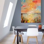 Distance Print on Canvas and Original Painting