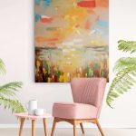 Distance Print on Canvas and Original Painting