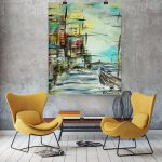 Lighthouse Original Painting and Print on Canvas