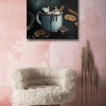 Originalna umjetnička slika na platnu Marshmallows & Hot Chocolate