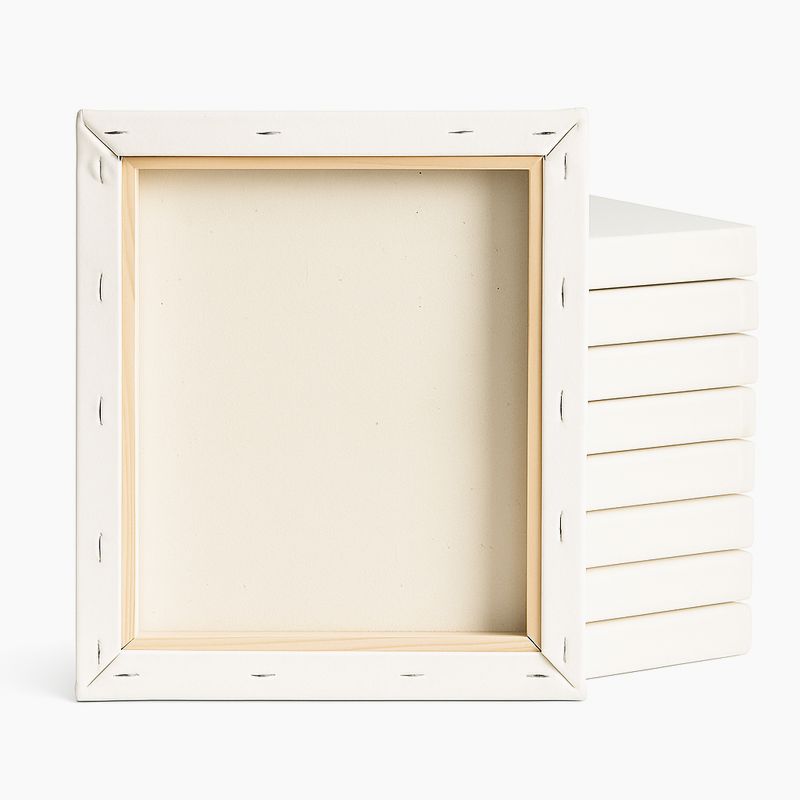 Stretched canvas - Handmade stretched blank canvas made of high-quality wood stretcher bars and 100% Italian cotton canvas.