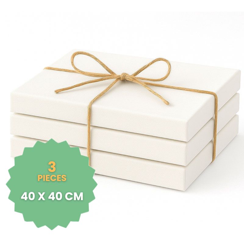 Stretched canvas set 40 x 40 cm, 3 pieces