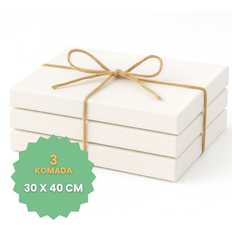 Komplet napetih platna 20 x 40 cm, 5 komada